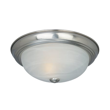 Designers Fountain 11in 2-Light Satin Platinum Ceiling Light Flush Mount 1257S-SP-AL